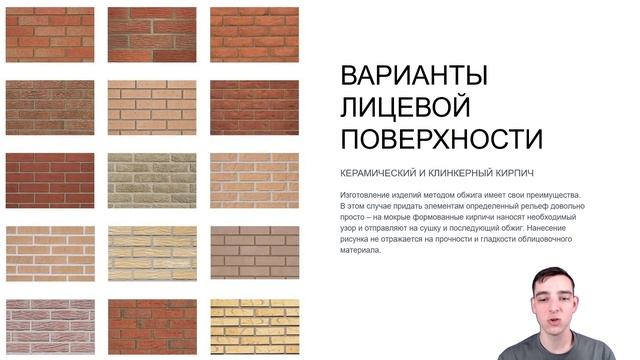 ОБЛИЦОВОЧНЫЙ КИРПИЧ | Размеры | Виды
