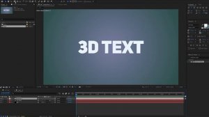 3D Текст в After Effects без плагінів | Уроки українською