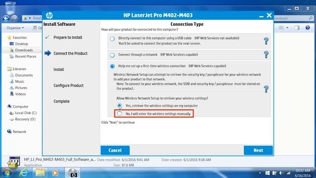 Connecting a Wireless HP LaserJet Pro Printer with a USB Cable | HP LaserJet | HP Support смотреть онлайн