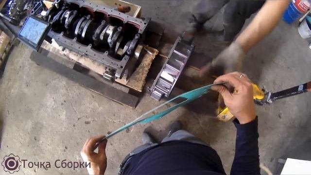 Капитальный ремонт дизельного двигателя Ricardo R6105AZLD. Часть3. Сборка - коленвал имаховик
