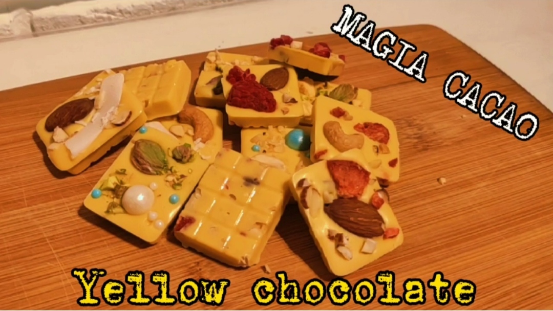 Получился жёлтый шоколад, это как смотреть онлайн