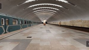 Движение поездов по станции Московского метрополитена Перово.Subtranzit drive
