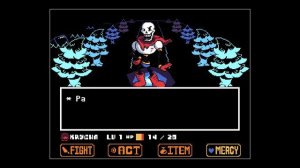 Undertale : Bits and Pieces Papyrus Boss Fight (Pacifist Run)