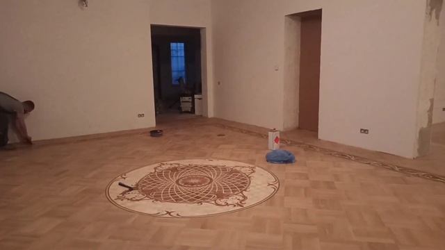 Шлифовка художественного паркета. Тариф "ПРЕМИУМ" (работа+материал). смотреть онлайн