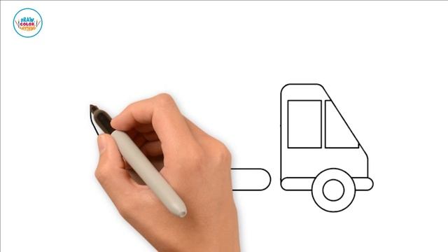 How to Draw and Color a Truck | Easy Truck Drawing Tutorial