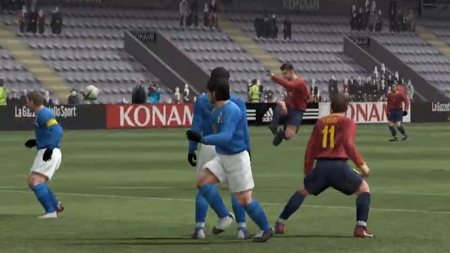 PES 4 friendly: Spain (db94) vs (galaxy) Italy смотреть онлайн