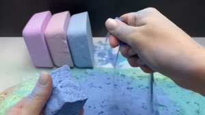 ASMR most colorful baking soda crumble