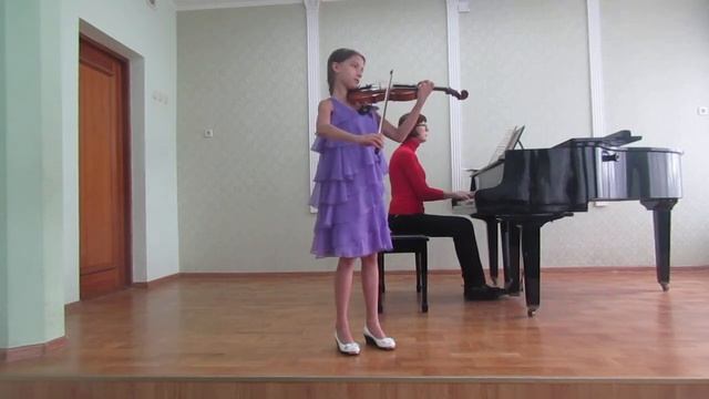 Вера Коваленко, 10 лет, П.Терпелюк "Непрерывное движение", Г. Венявский "Польския песня". смотреть онлайн