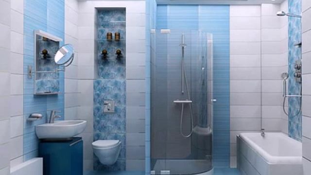 дизайн ванны в синем цвете смотреть онлайн