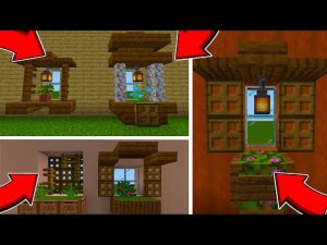 5 Красивых Окон в Майнкрафт | Красивые Постройки в Майнкрафт