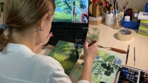 Как нарисовать картину не умея рисовать. Повторяю картину художника.