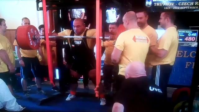 Mojtaba Maleki 480 kg RAW Squat GPC Worlds Championships 2017 Trutnov Czech смотреть онлайн