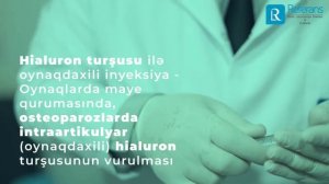 Dr.Məftun Adilbəyli - Hialuron turşusu ilə oynaqdaxili inyeksiya (Müdaxilə)