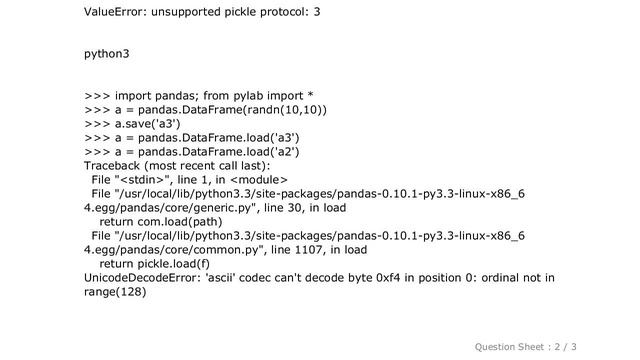 Pandas : pandas.DataFrame.load/save between python2 and python3: pickle protocol issues