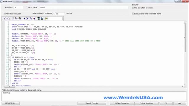 Basic HMI Timer/Macro Methods with Weintek’s EasyBuilder Pro Software
