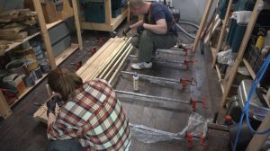Настоящий Дубовый стол на дачу своими руками! Modern Oak Table DIY!