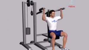 Жим сидя +в тренажере  Упражнение ждя плеч жим в тренажере