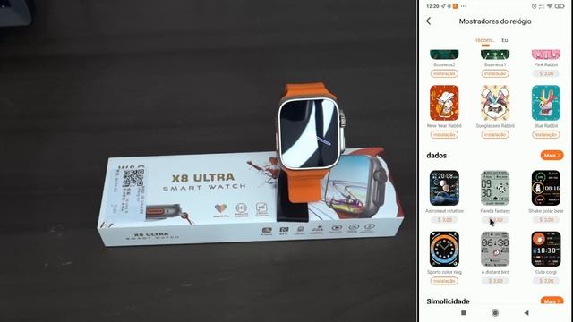 Como configurar o smartwatch X8 Ultra Wearfit Pro Notificações, foto na tela, combinar watch call смотреть онлайн