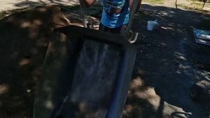 Баня. Поднимаю стены из керамзита блока