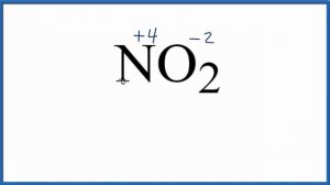 How to find the Oxidation Number for N in NO2     (Nitrogen dioxide)