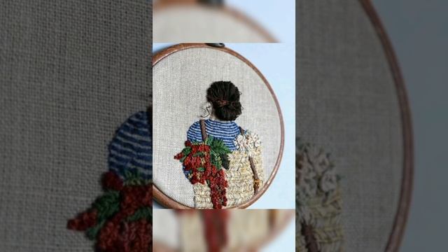 Embroidery Girl Hoop Art || Home Decor || Wall Hanger Ideas