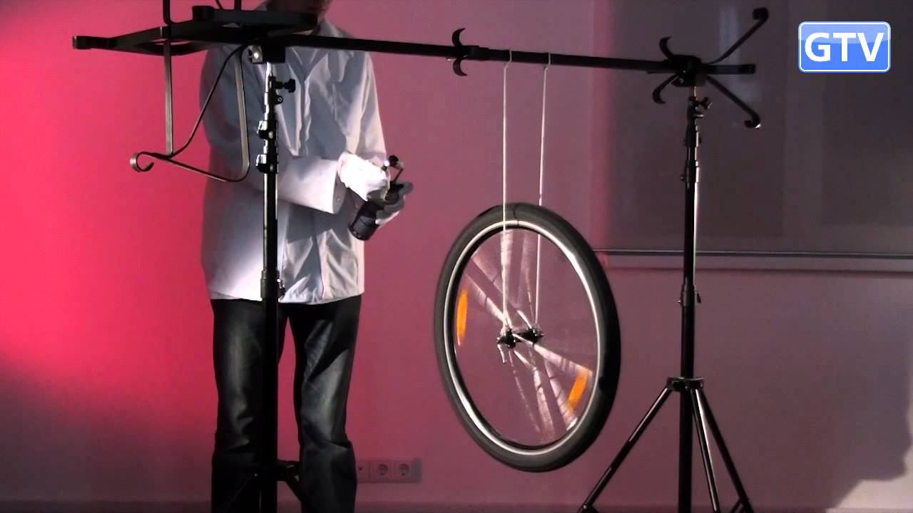 Колесо-гироскоп - физические опыты