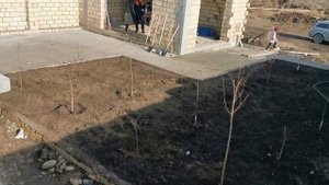 Сад на двух соток. Посадили первые фруктовые деревья. Iki sotluq bagimda ilk meyve agaclarim