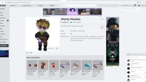 Roblox: как получить бесплатно JParty Plushie в 8th Annual Bloxy Awards!
