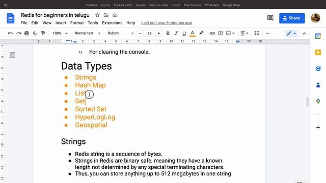 Data Types || Redis tutorials for beginners in telugu #4 смотреть онлайн