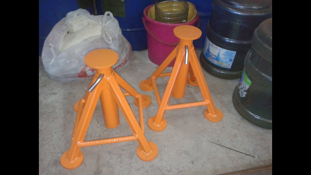 Самодельные подставки под автомобиль. смотреть онлайн