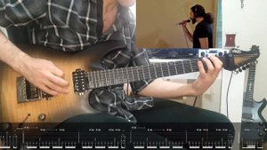 AT THE GATES - The Circular Ruins (Vocal and Guitar Cover with On Screen Tabs )