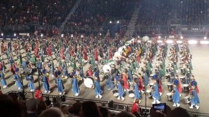 Edinburgh Military Tattoo 2022 Mass Pipes and Drums finale