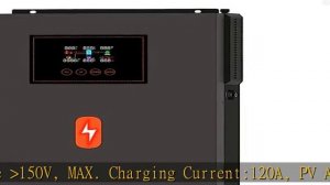 PowMr 6200W Solar Inverter 48V DC to 220-230VAC,Off-Grid All-in-One Charger Hybrid Inverter with 12
