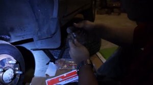 замена передней левой стойки стабилизатора на SANTA FE 2004 ( CLASSIC)