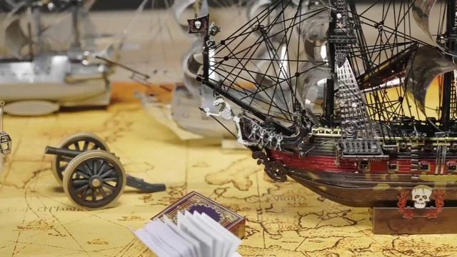 3D Metal Puzzle Pirate Ship / DIY Model Building Kits / Toys for Teens Brain Teaser смотреть онлайн