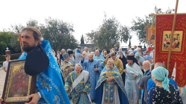 Партенит . Престольный праздник иконы Всецарицы На подворье Космы и Домиана  .31.08.24г.