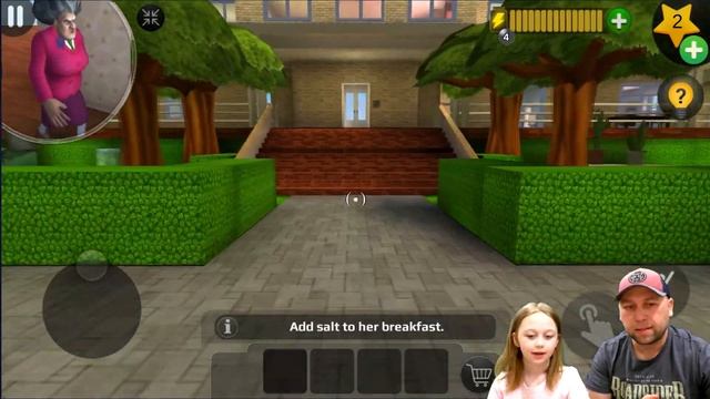 Алина вспомнила себя маленькой в игре Злая Училка! Прохождение Scary Teacher, пранк над Мисс Ти! смотреть онлайн