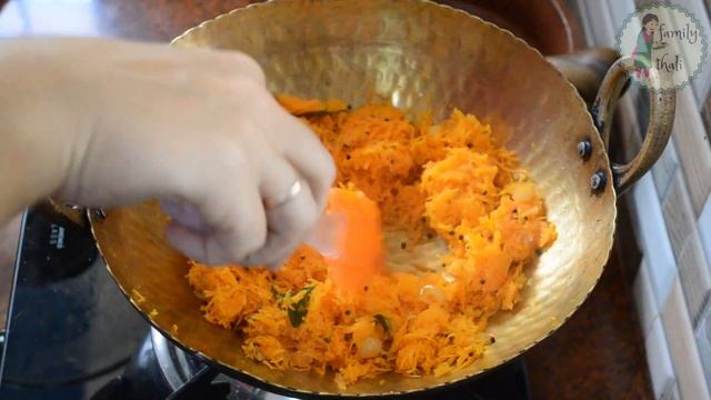 Вкуснейший рецепт из моркови - Морковный Торан| Быстрый рецепт из моркови из Южной Индии.