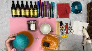 Как приделать вешалку к елочной игрушке и украсить блеском заготовку из джута 🪄🎄🪄