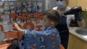 Модная стрижка для мальчика Рисунок Молния