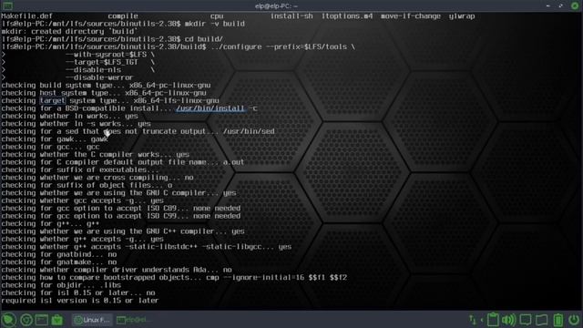 Compiling a Cross-Toolchain - Part 1 : Linux From Scratch 11.1 – Ep 8 смотреть онлайн