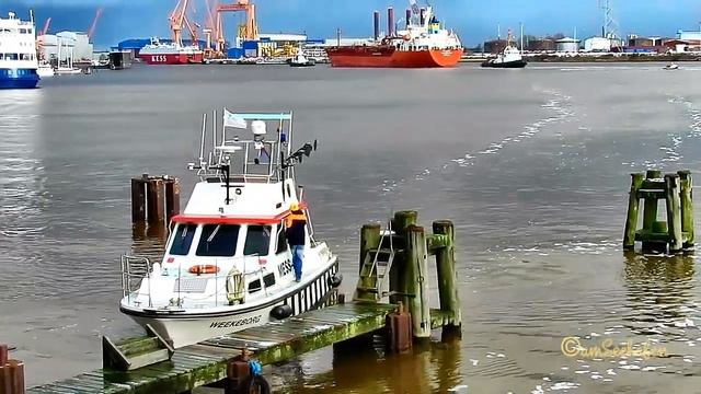 Messschiff Weekeborg DH477 MMSI 211596190 Emden Vermessung Survey boat смотреть онлайн