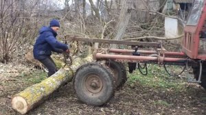 Погрузчик - Кран Т 16- в роботе