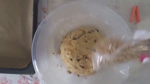 Домашнее печенье с изюмом и мюсли. Спасаем переваренный рис!