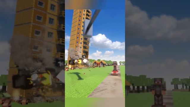 Spinning Hammer vs Minecraft Cars (2x speed) #beamngdrive #teardown #beamng #minecraft l смотреть онлайн