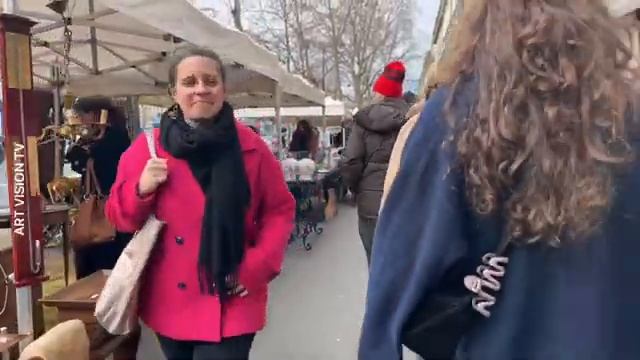 Воскресная прогулка по блошиному рынку Парижской Бастилии в прямом эфире