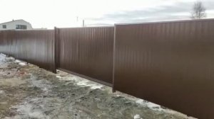 #Забор из профнастила. Ворота и калитка. Установка Подмосковья.