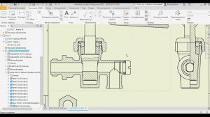 Создание сборочного чертежа сборочной единицы "Кран пробковый" в системе Autodesk Inventor