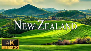 FLYING OVER NEW ZEALAND (4K UHD) - Relaxing Music Along With Beautiful Nature Videos - Video 4K