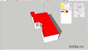 SketchUp    Прозрачный с одной стороны потолок  Трюк